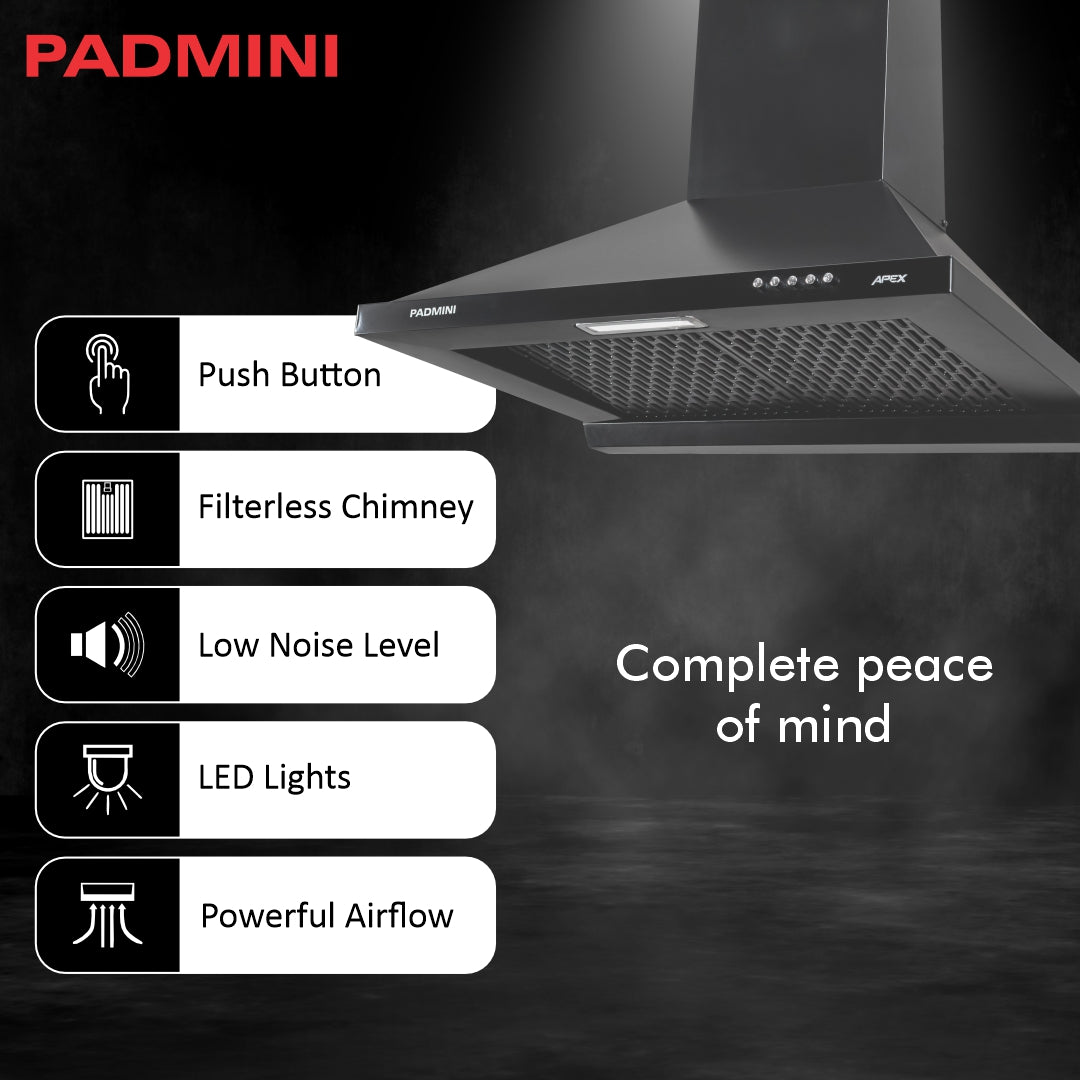 PADMINI Electric Chimney Apex 60 FL (FILTERLESS)