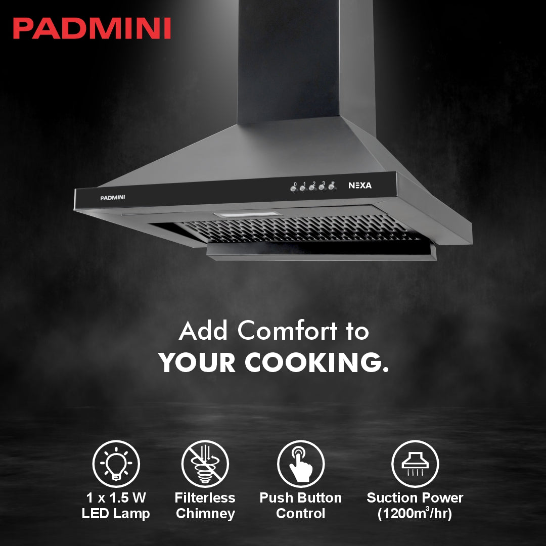 PADMINI Electric Chimney Nexa 60 FL (FILTERLESS)