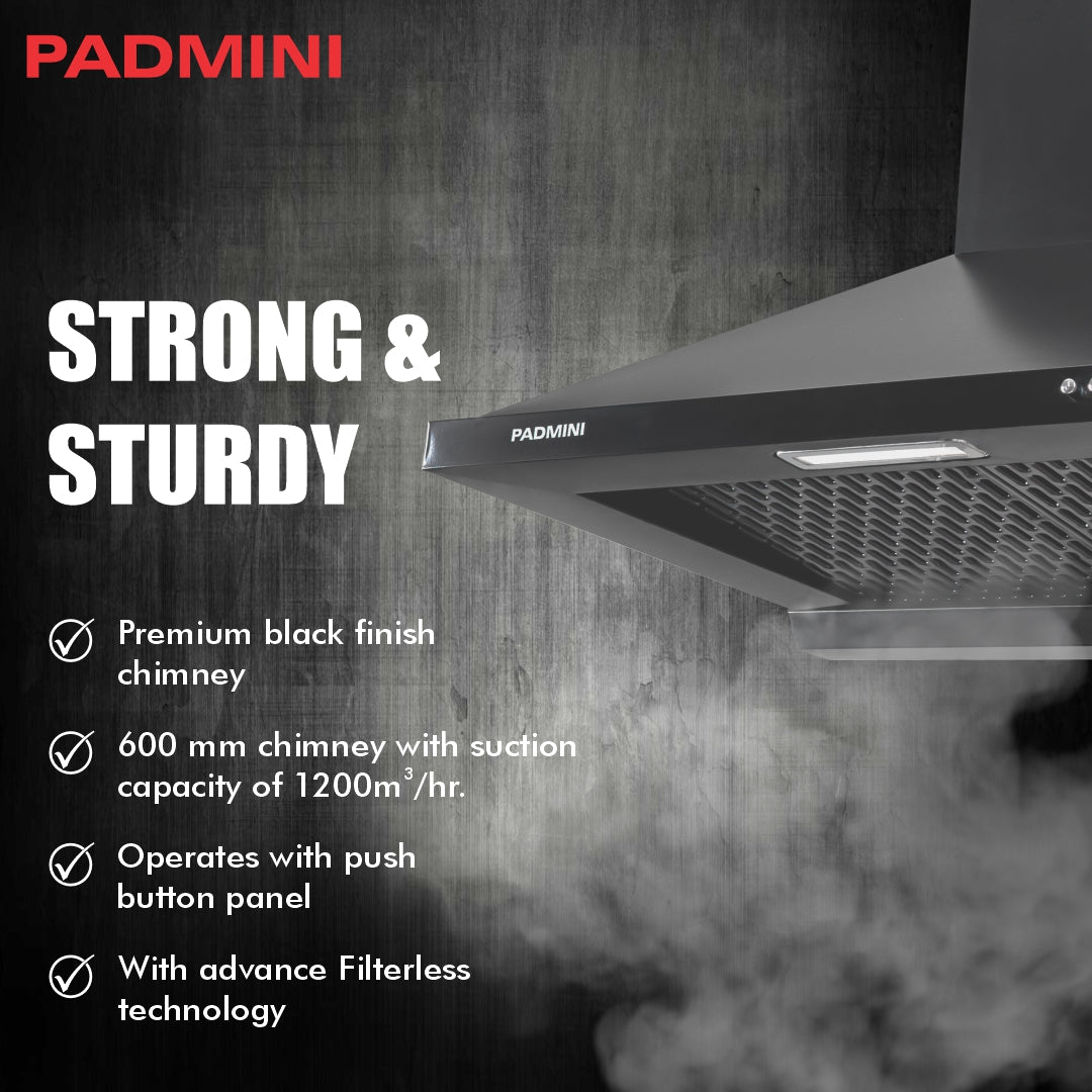PADMINI Electric Chimney Apex 60 FL (FILTERLESS)
