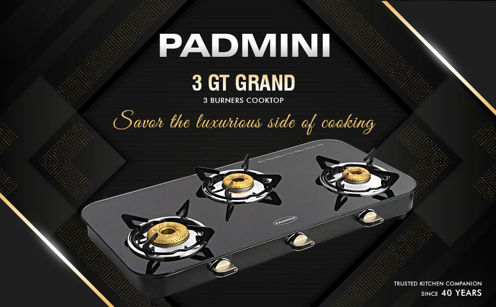 3 Gas Burner Cooktop
