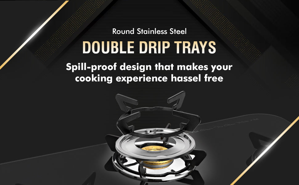 3 Gas Burner Cooktop