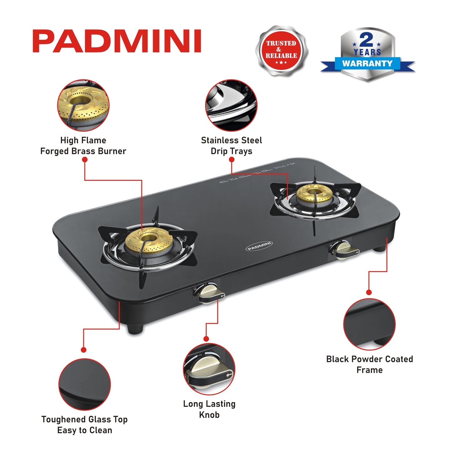 PADMINI 2 Burner 2GT DLX (High Flame)