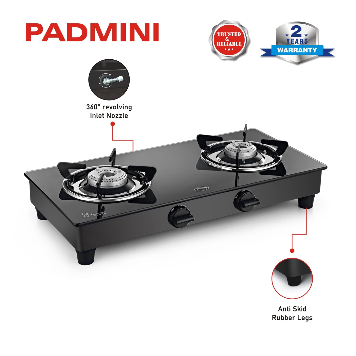 PADMINI 2 Burner 2GT Nano - PADMINI APPLIANCES