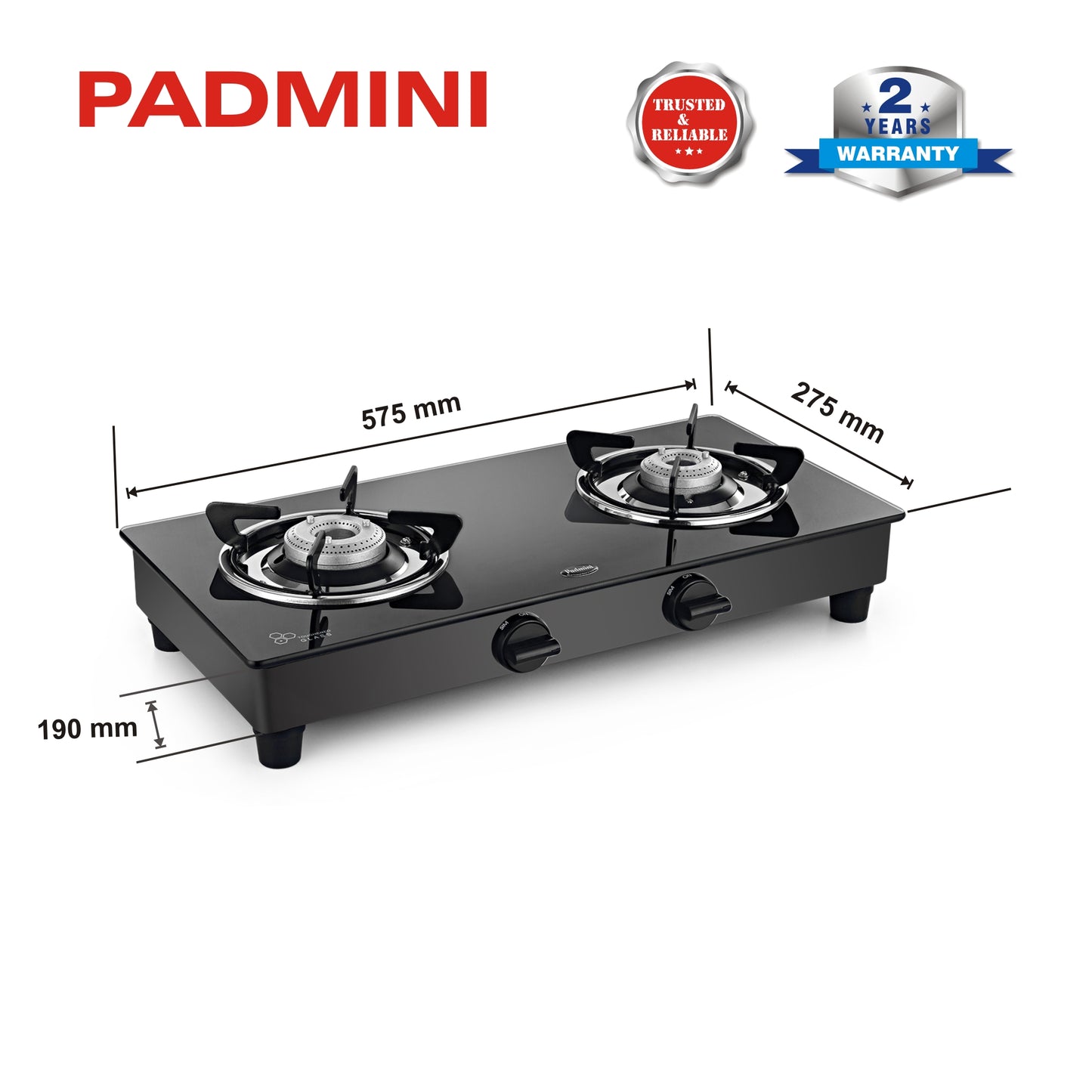 PADMINI 2 Burner 2GT Nano - PADMINI APPLIANCES