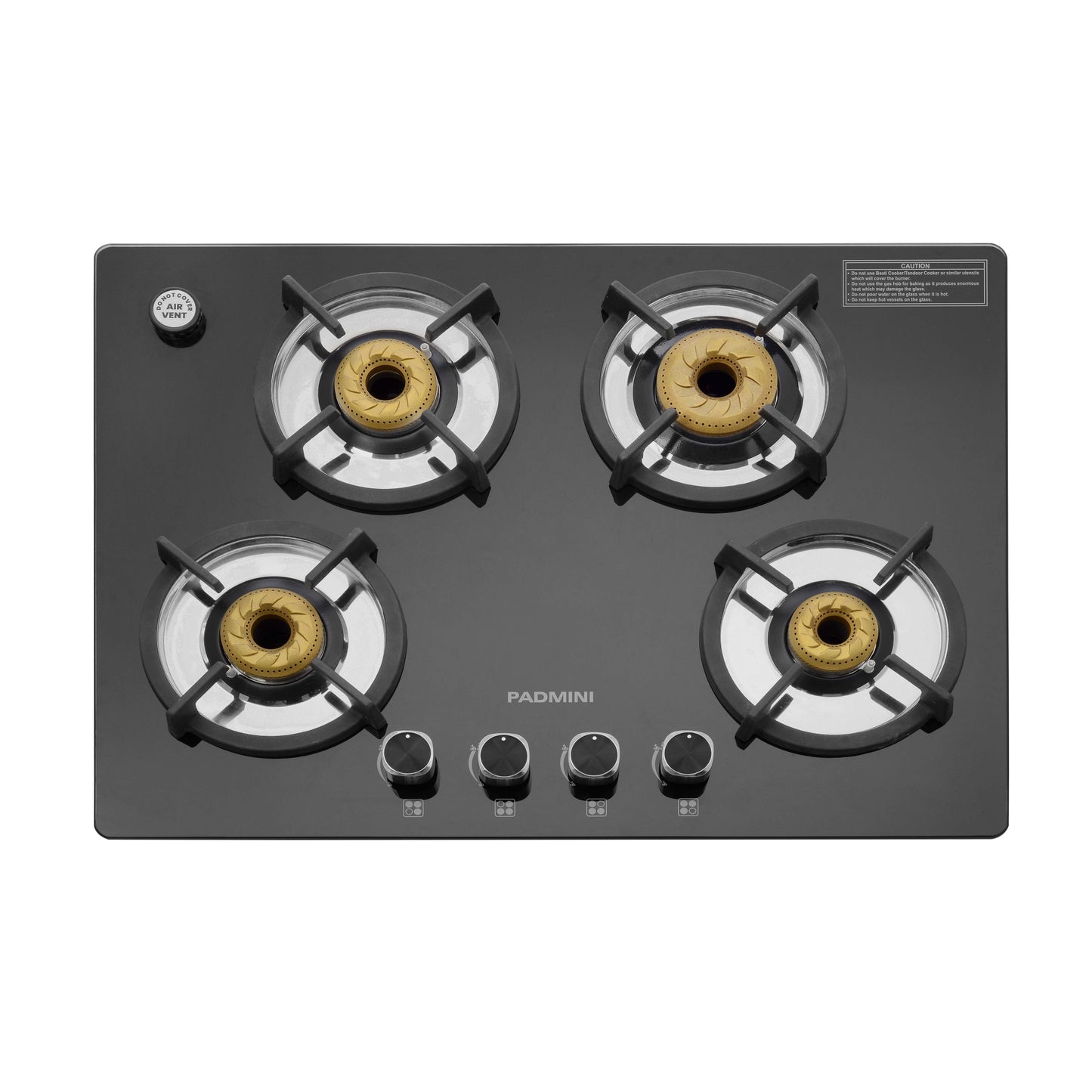 PADMINI Gas Hob 408 GL IB HF (High Flame) - PADMINI APPLIANCES