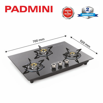 PADMINI Gas Hob 303 GL IB HF