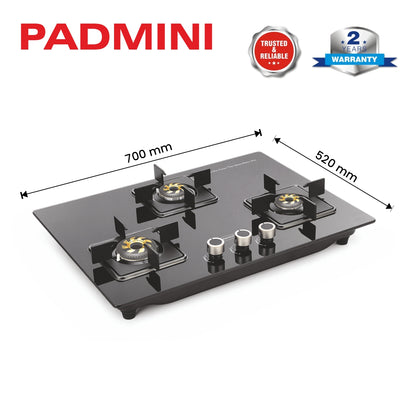 PADMINI Gas Hob 304 GL IB HF