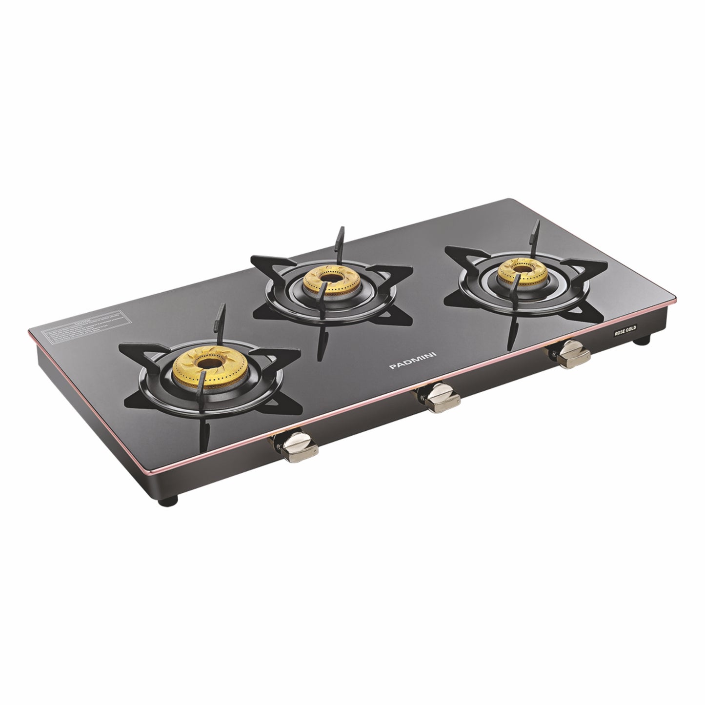 PADMINI 3 Burner Cooktop 3GT Rose Gold