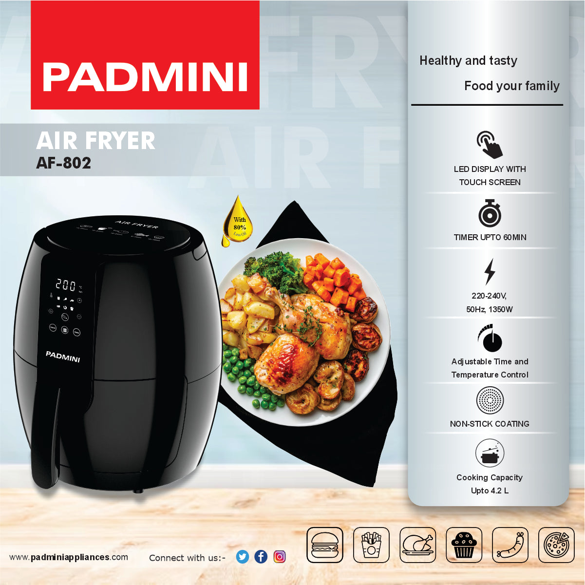 PADMINI Air Fryer AF - 802