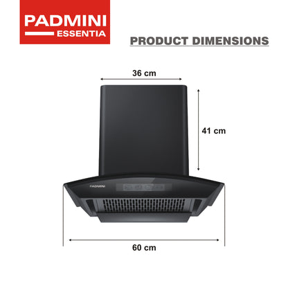 PADMINI Electric Chimney AuraMaxx 60