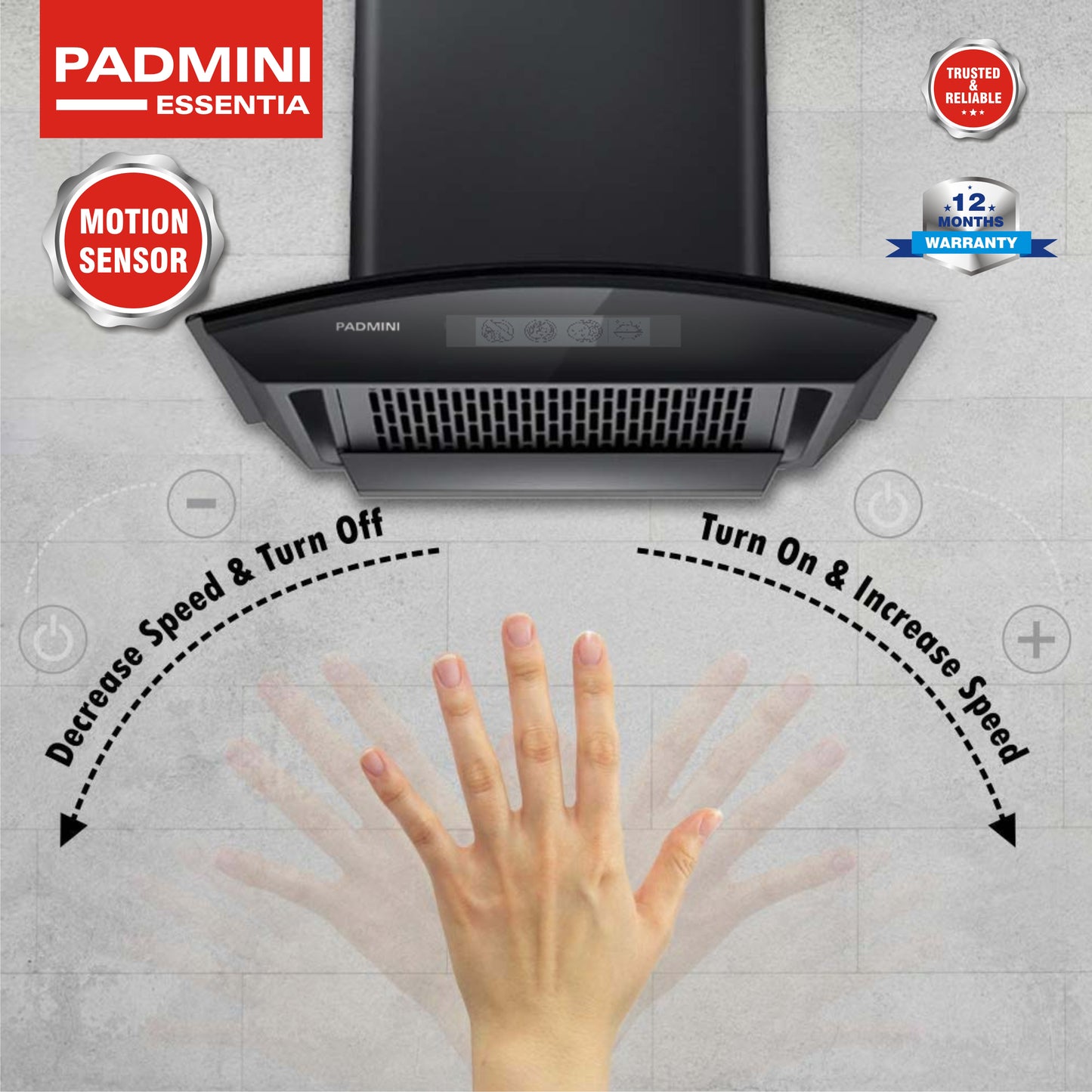 PADMINI Electric Chimney AuraMaxx 60