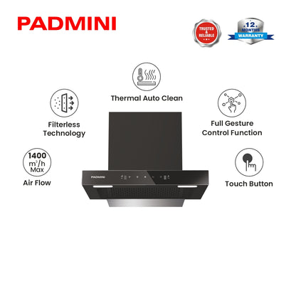 PADMINI Electric Chimney Crest 60