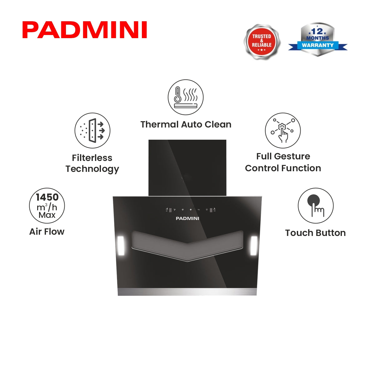 Buy Best Electric Chimney Hypervent 60 Online – PADMINI