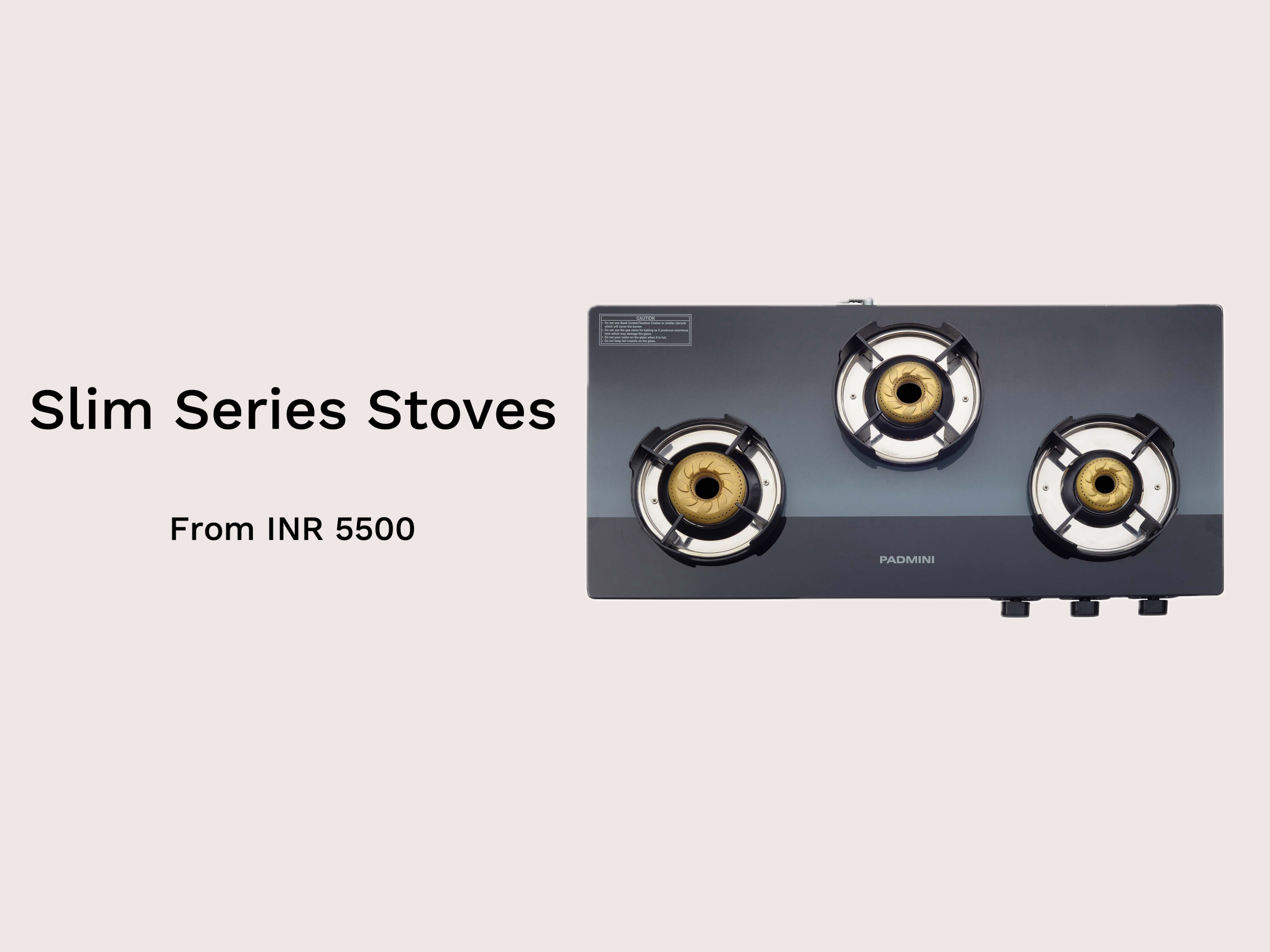 shop 3 burner gas stove delivery online in India