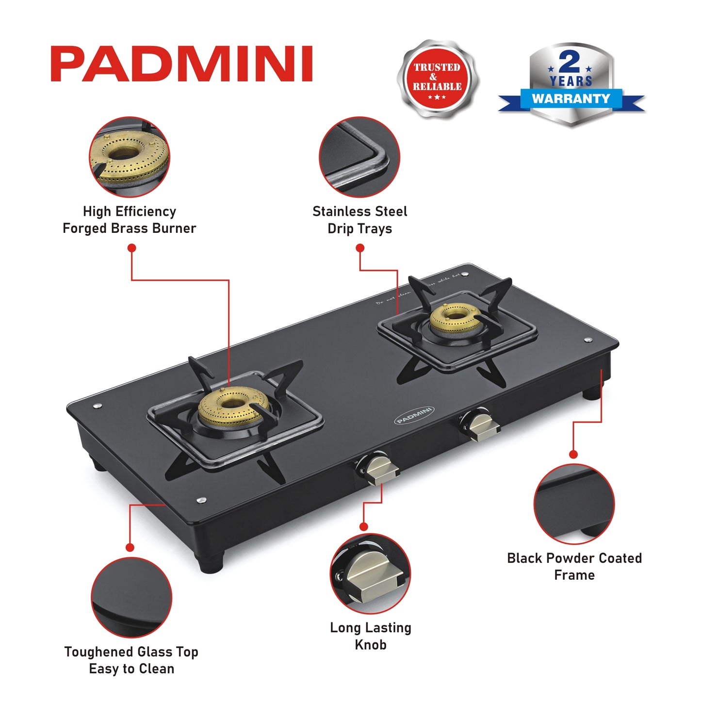 2 Burner 2GT Elite - Padmini Kitchen