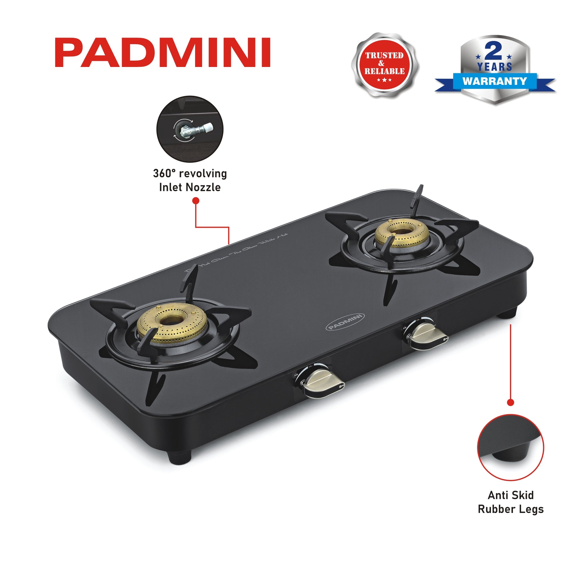 PADMINI 2 Burner 2GT Lotus - PADMINI APPLIANCES