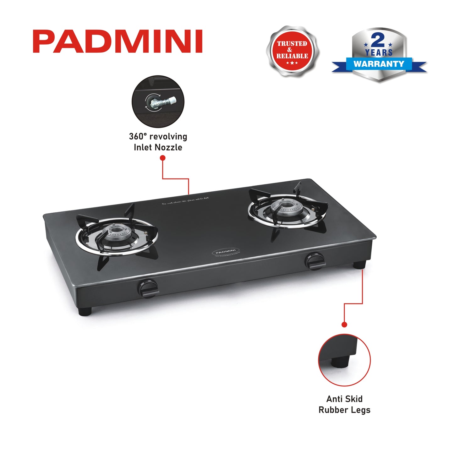 PADMINI 2 Burner 2GT Prima - PADMINI APPLIANCES