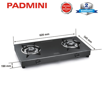 PADMINI 2 Burner 2GT Prima - PADMINI APPLIANCES