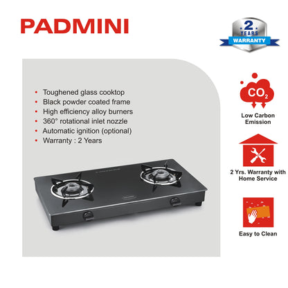 PADMINI 2 Burner 2GT Prima - PADMINI APPLIANCES