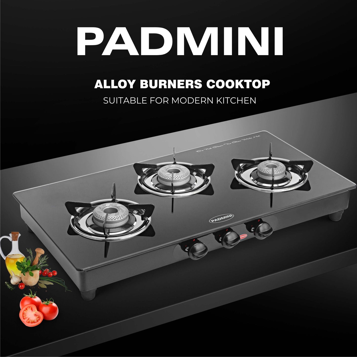 PADMINI 3 Burner 3GT Prima - PADMINI APPLIANCES