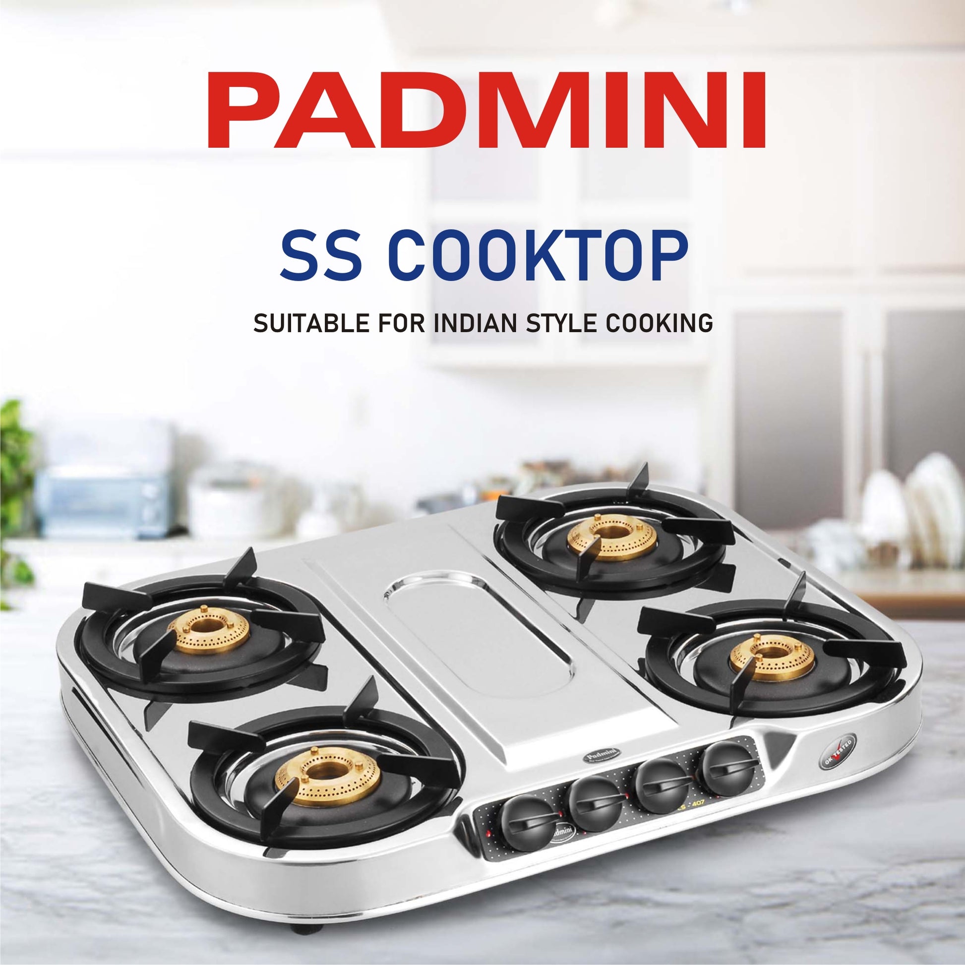 PADMINI CS-407 HF (High Flame Burner) - PADMINI APPLIANCES