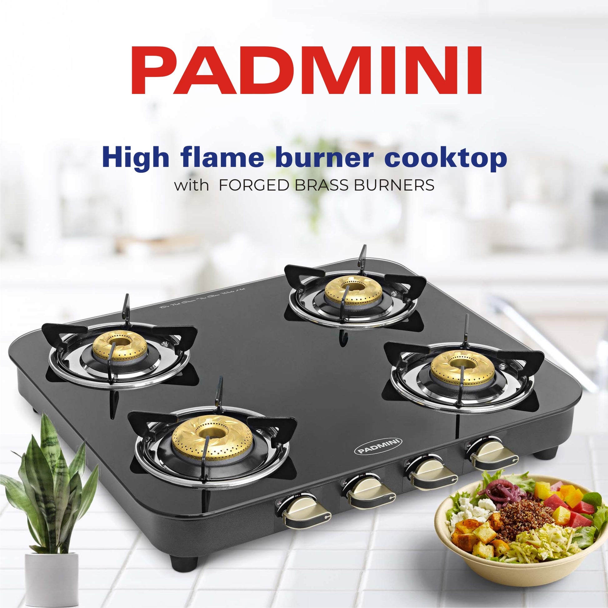 PADMINI 4 Burner Cooktop 4GT DX High Flame