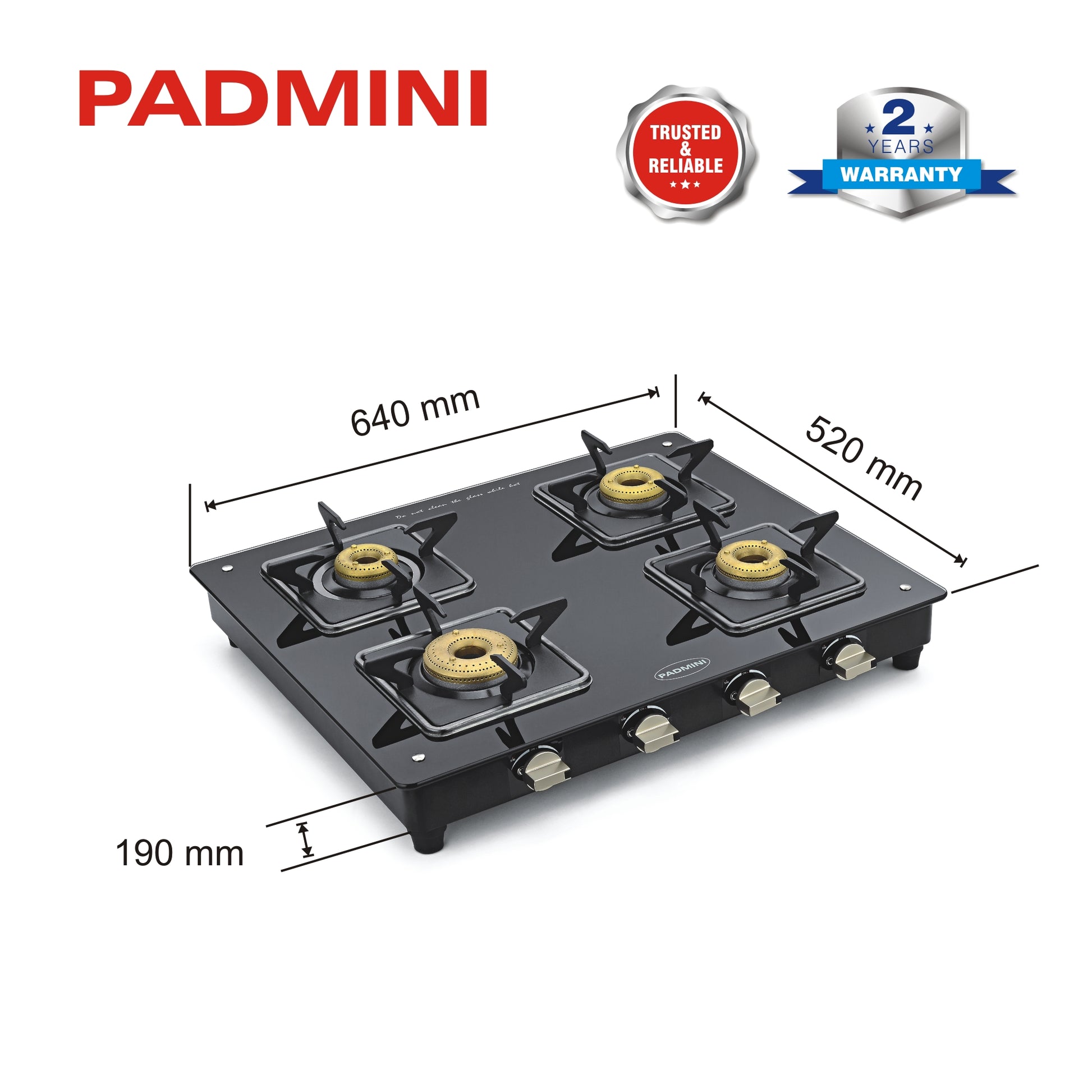 PADMINI 4 Burner Cooktop 4GT Elite - PADMINI APPLIANCES