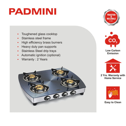 PADMINI 4 Burner Cooktop 4GT Silvo online