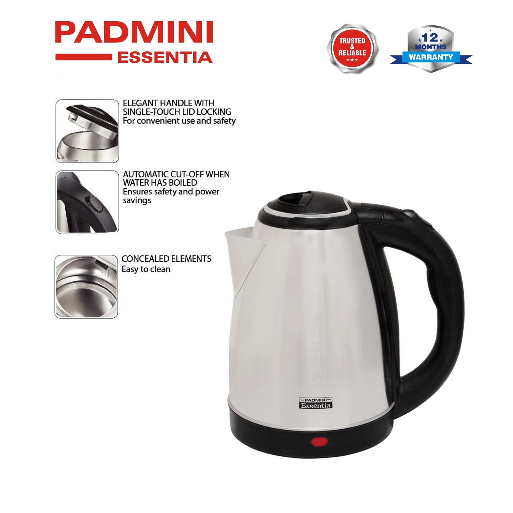 Best Electric Kettle ltr Online at Lowest Price in India – PADMINI