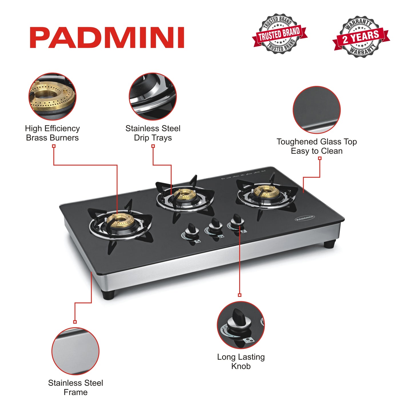 buy 3 Burner 3GT Hob Style online at best price